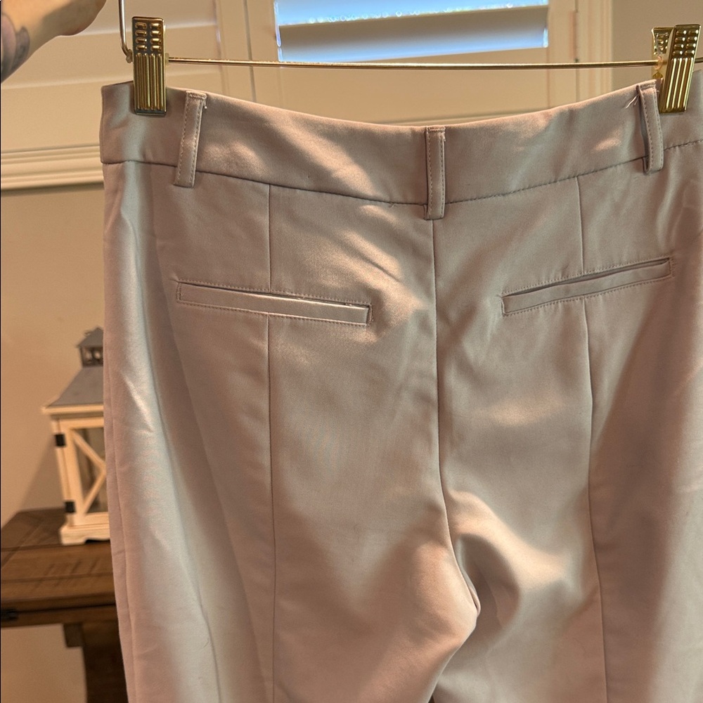 NWOT Express Cream Straight Leg Pants - Picture 3 of 8